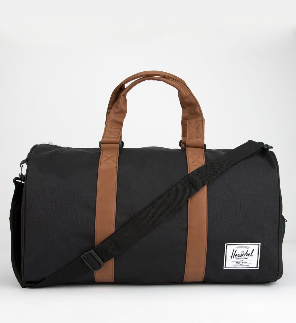 Herschel Supply Co. Novel Black & Tan Duffel Bag